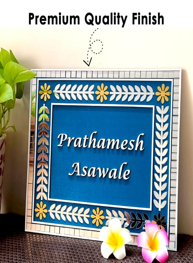 SOLOBOLO Name Plate for Home Entrance | Door Board Name Number Plate |Wooden Acrylic Name Plate |Gift for Housewarming | Customised House Name Plate s Outdoor|Customised Gifts Name Board Plate NMP301 - Image 5
